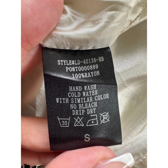 Lush Strapless Animal Print Side Waterfall Ruffles Mini Cocktail Lined Dress S - Picture 7 of 7